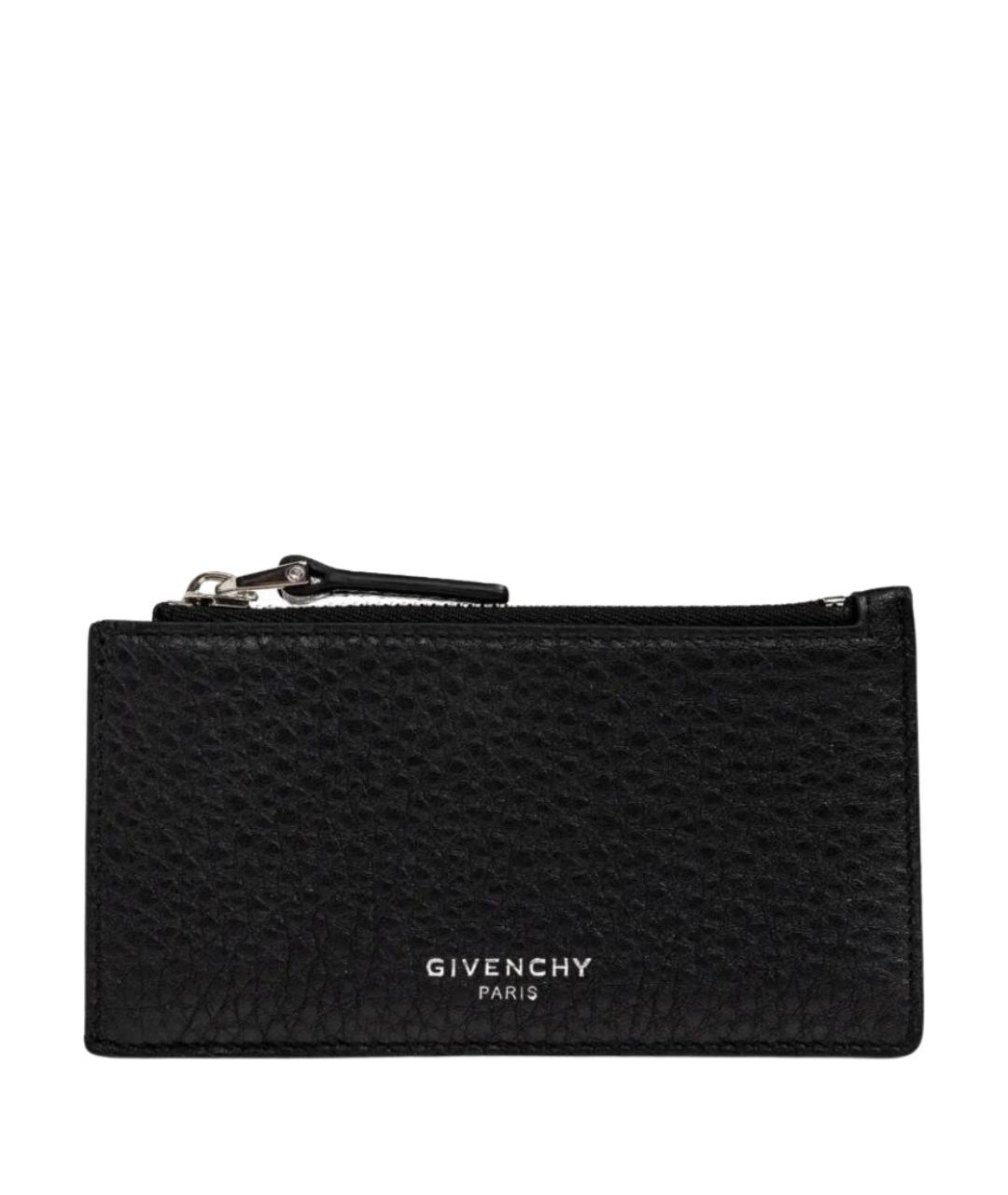 GIVENCHY Черный кожаный кошелек, фото 1