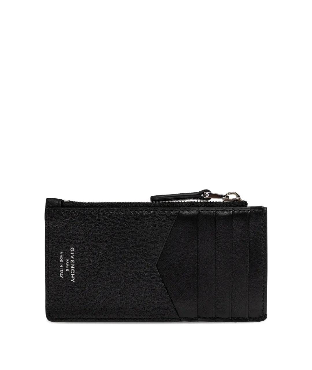 GIVENCHY Черный кожаный кошелек, фото 3