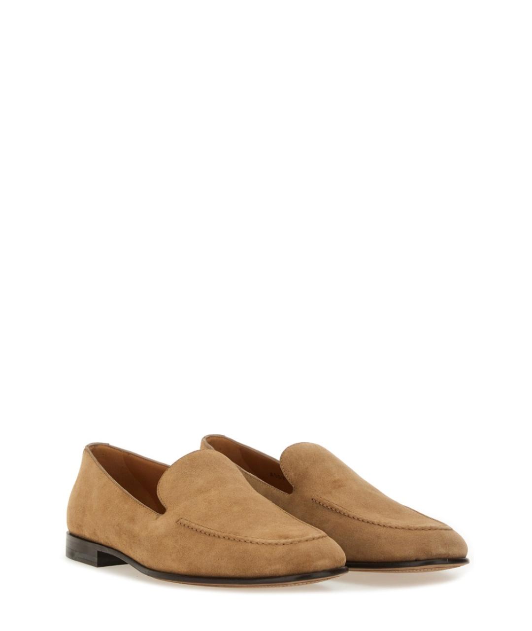 DOLCE&GABBANA Бежевые замшевые лоферы, фото 2