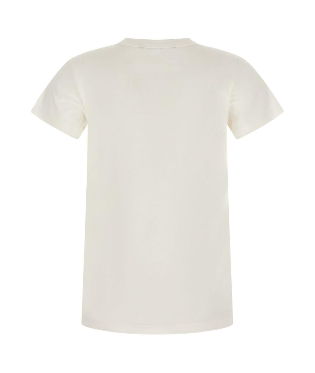 VALENTINO Белая хлопковая футболка, фото 3