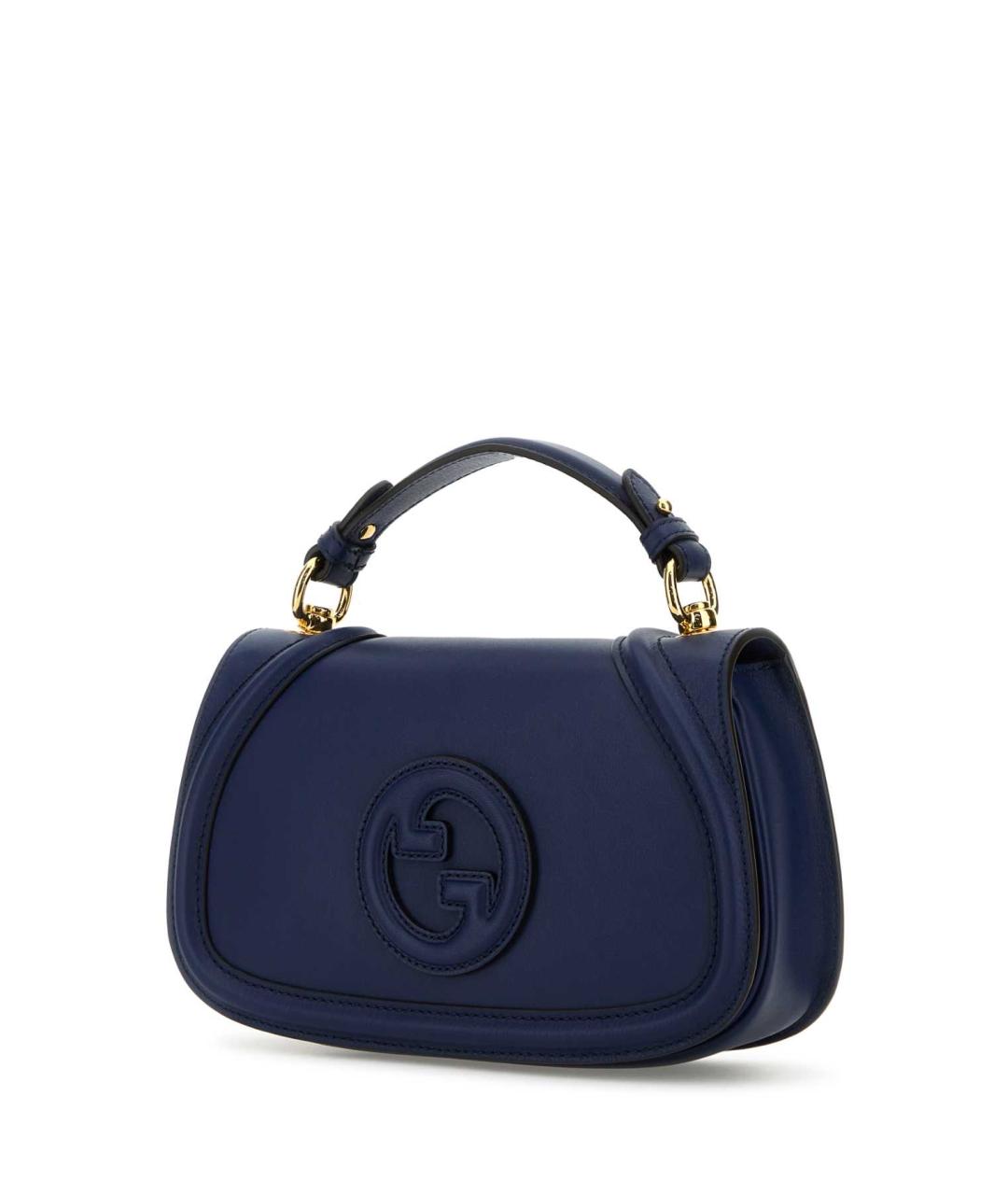 GUCCI Синяя кожаная сумка через плечо, фото 2