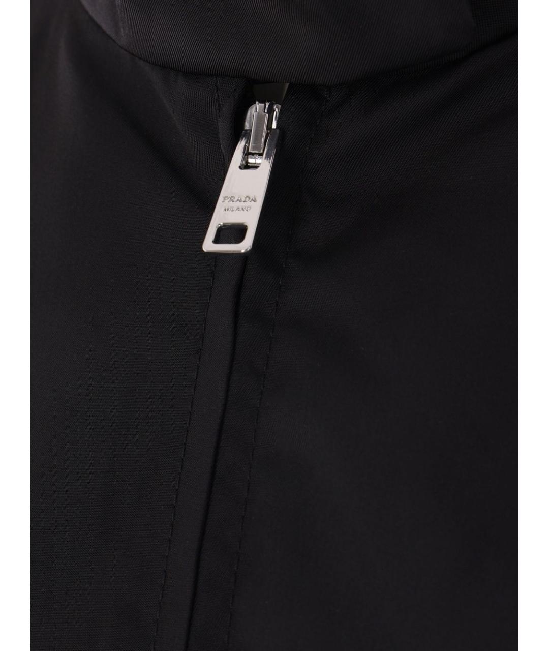 PRADA Черная полиамидовая куртка, фото 3