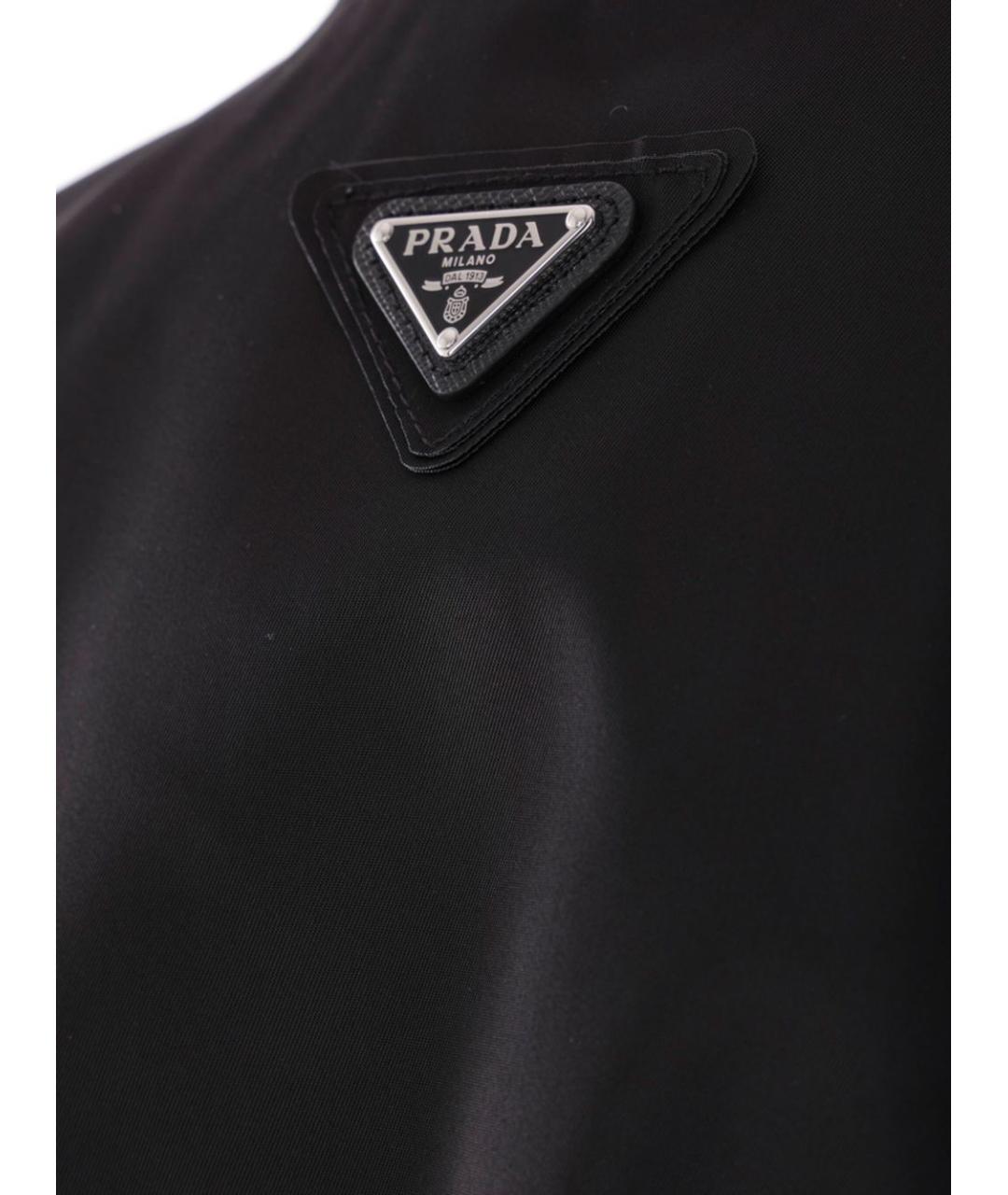 PRADA Черная полиамидовая куртка, фото 2