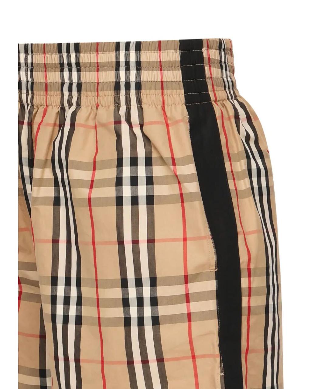 BURBERRY Коричневые хлопковые шорты, фото 2