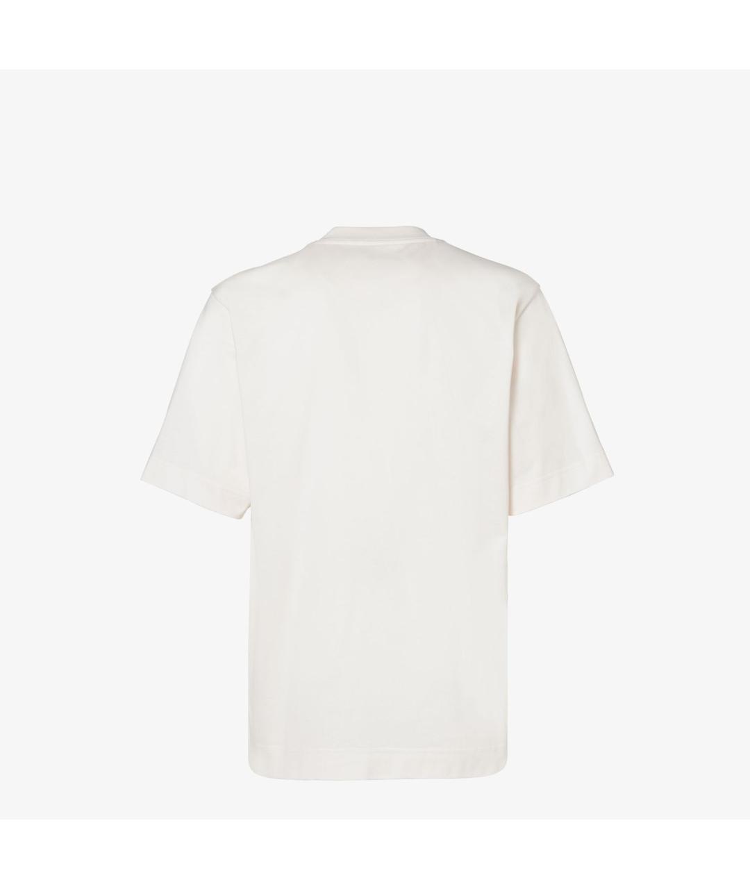 FENDI Белая хлопковая футболка, фото 2