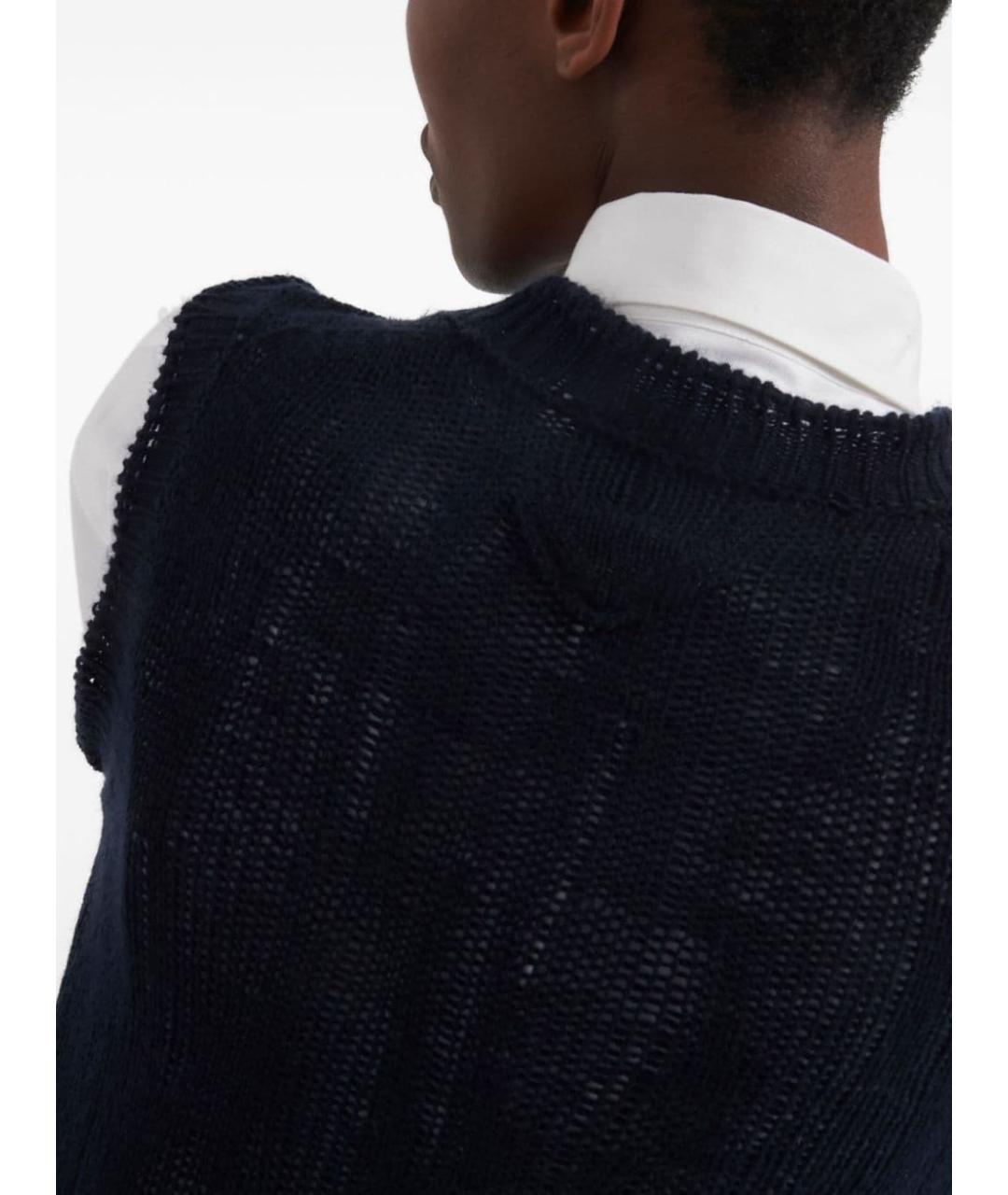 PRADA Синяя кашемировая жилетка, фото 2