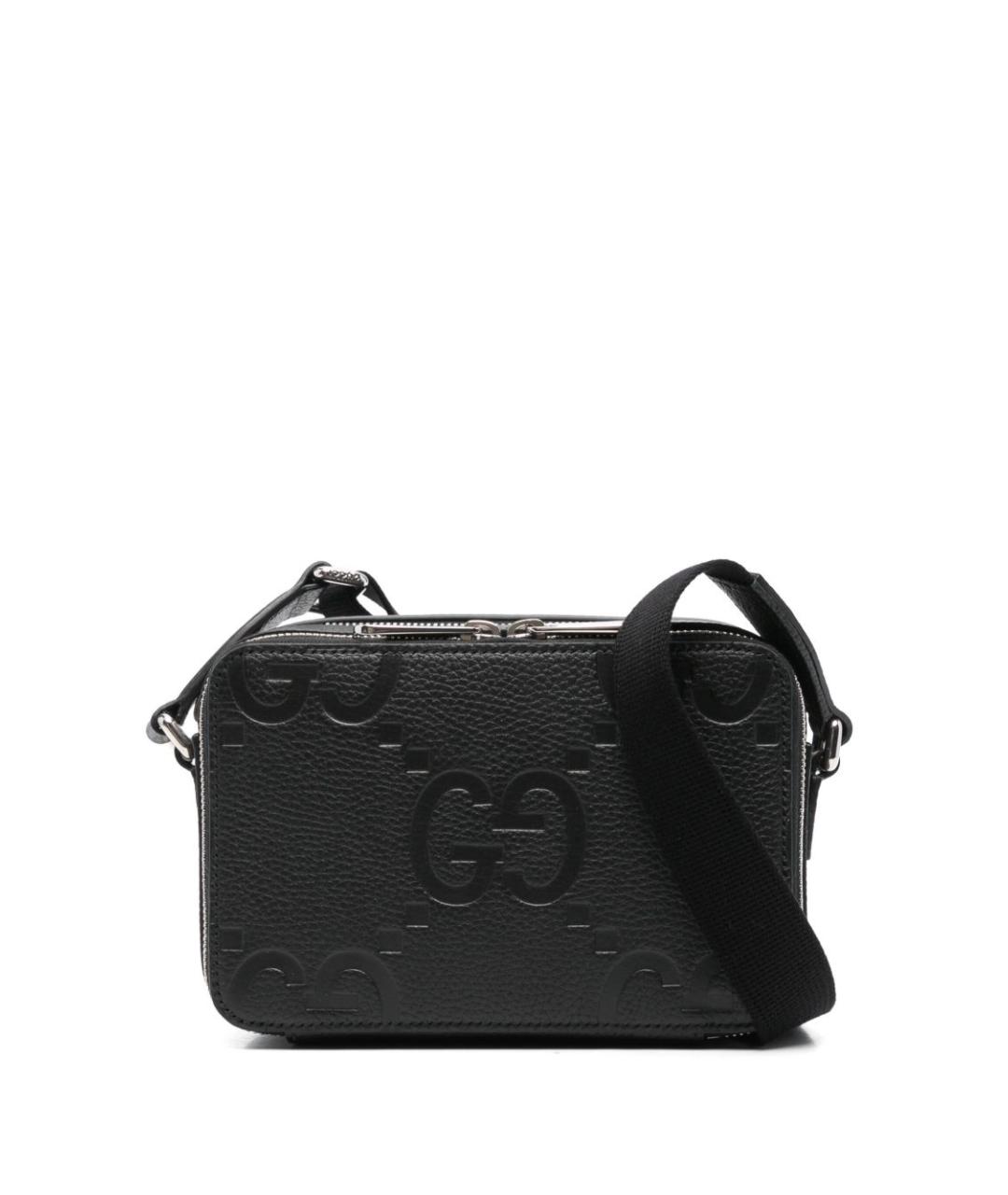 GUCCI Черная кожаная сумка на плечо, фото 1