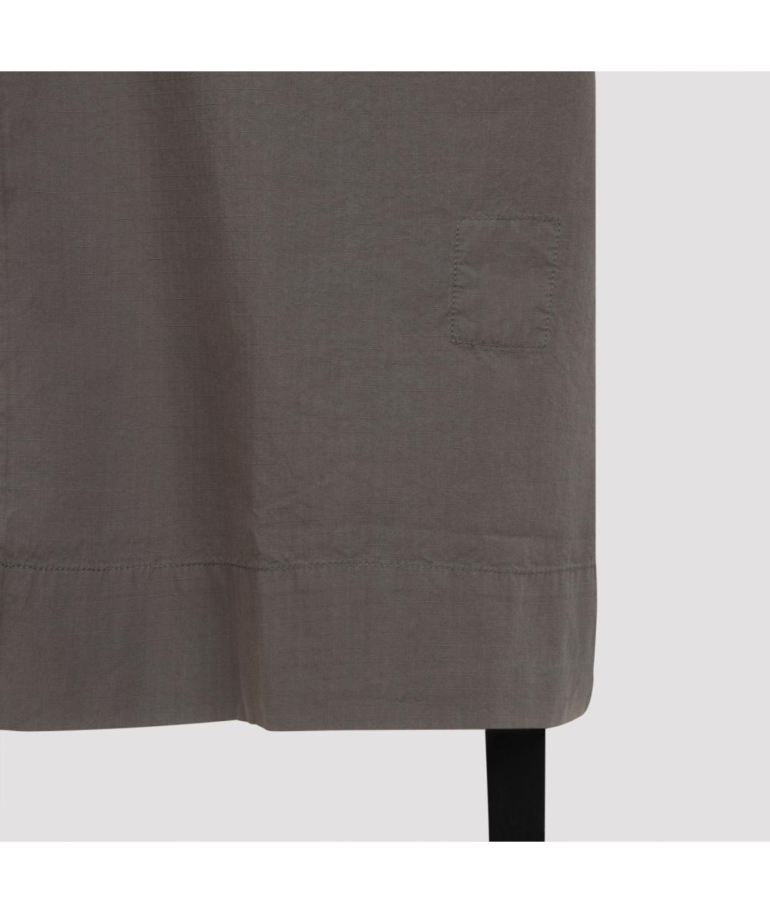 RICK OWENS DRKSHDW Коричневая хлопковая кэжуал рубашка, фото 3