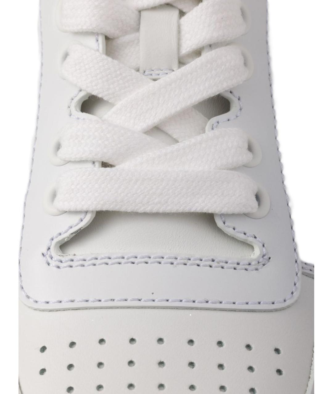 PRADA Белые кожаные кроссовки, фото 4