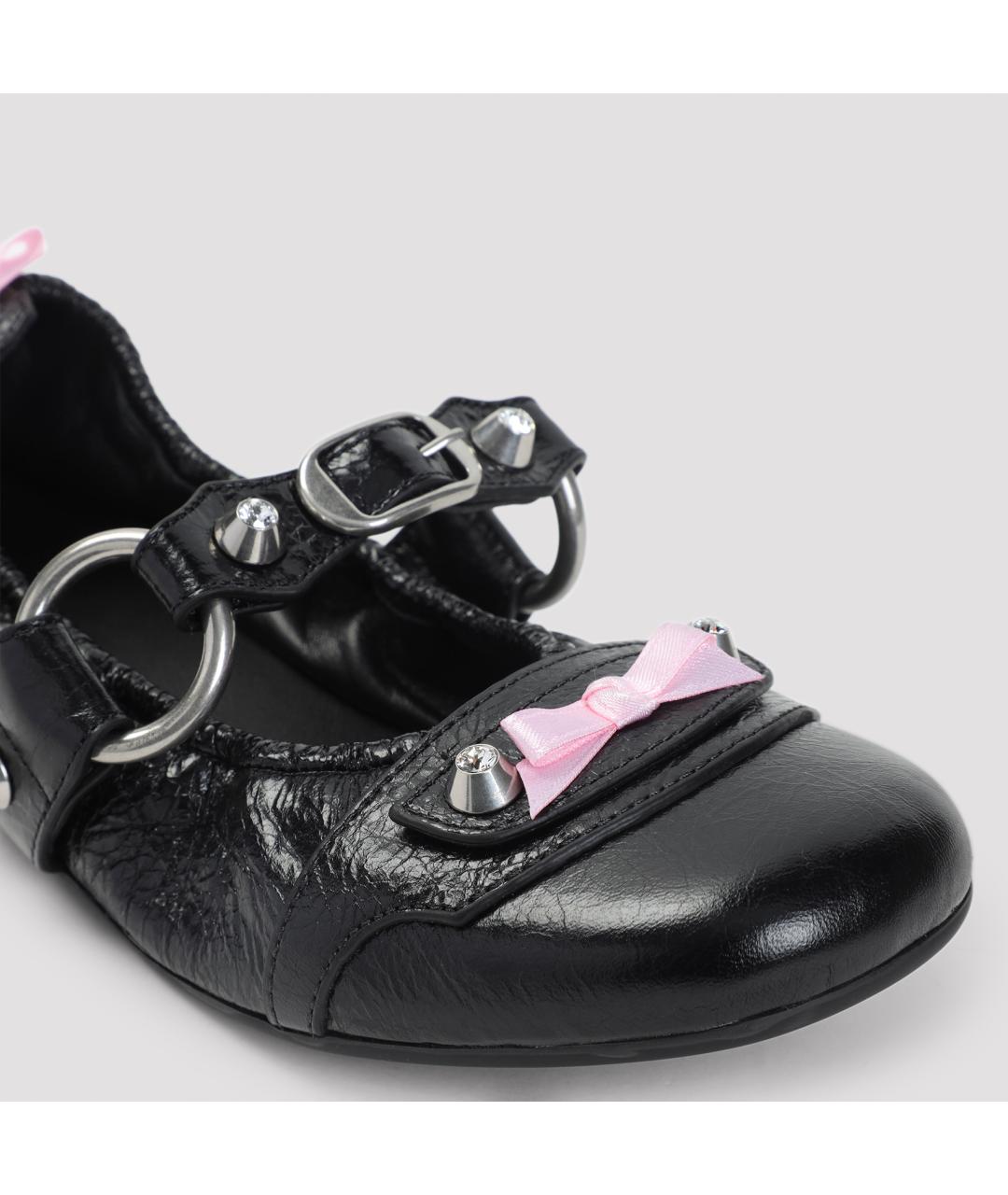 BALENCIAGA Черные кожаные сандалии, фото 5