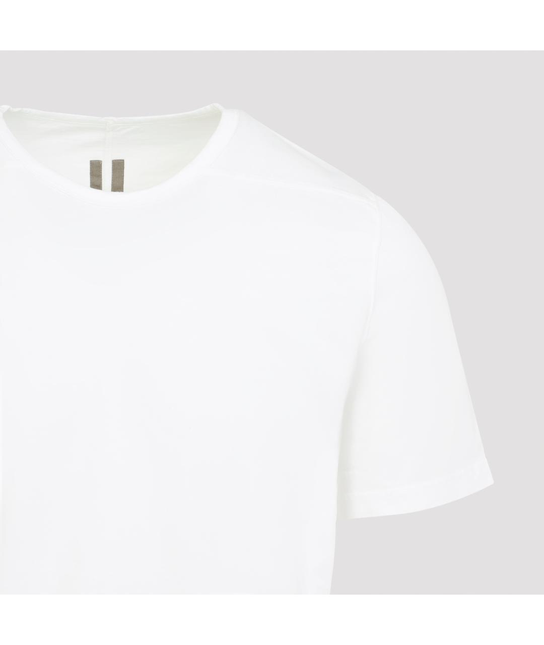 RICK OWENS DRKSHDW Белая хлопковая футболка, фото 3