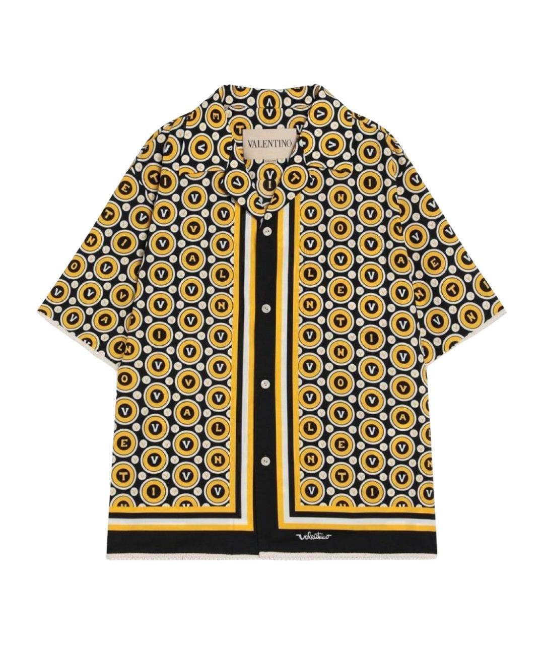 VALENTINO Коричневая хлопковая кэжуал рубашка, фото 1