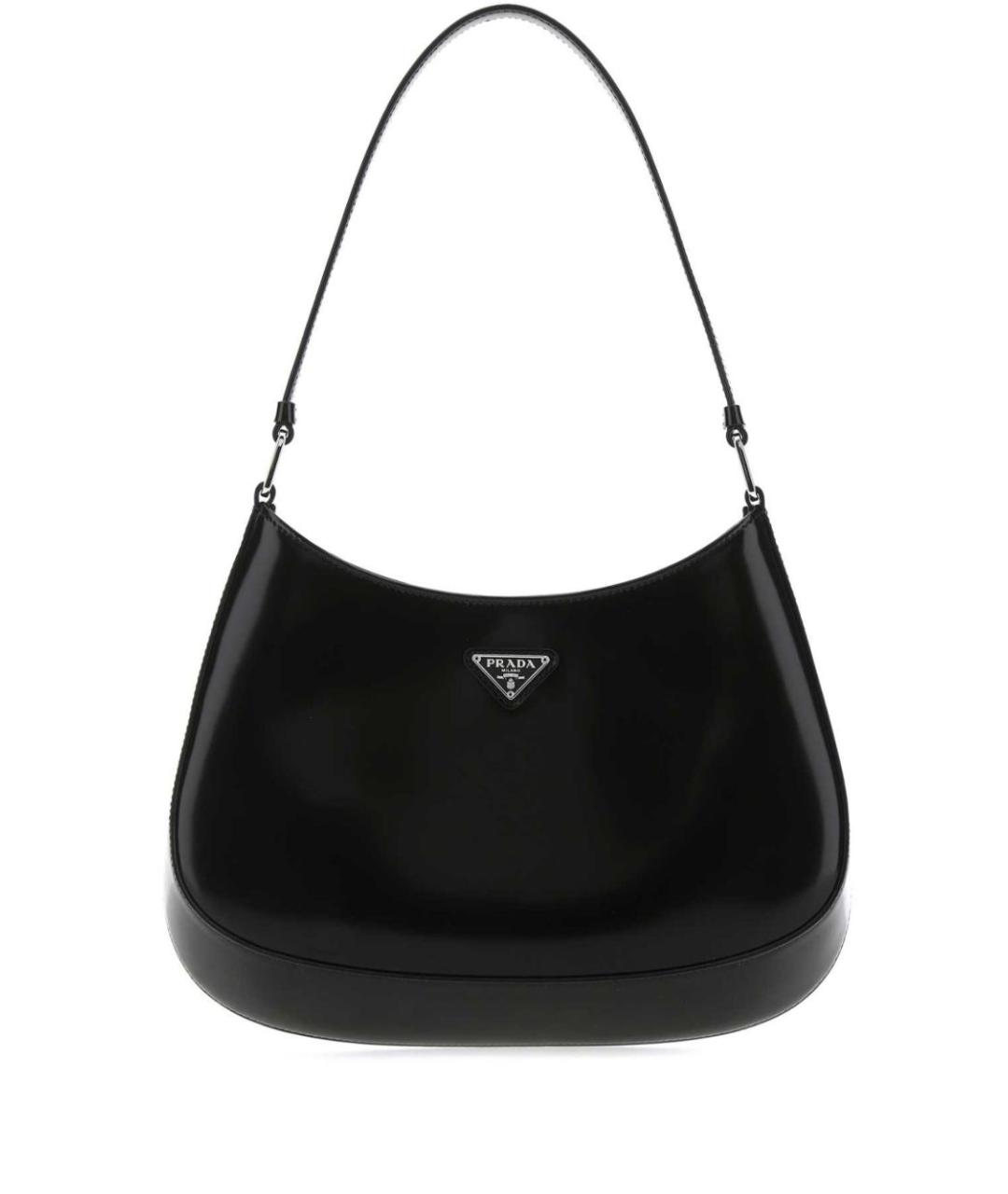 PRADA Черная кожаная сумка с короткими ручками, фото 1