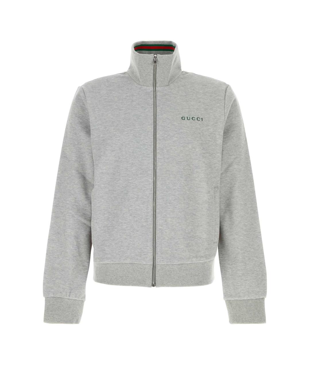 GUCCI Серая хлопковая куртка, фото 1