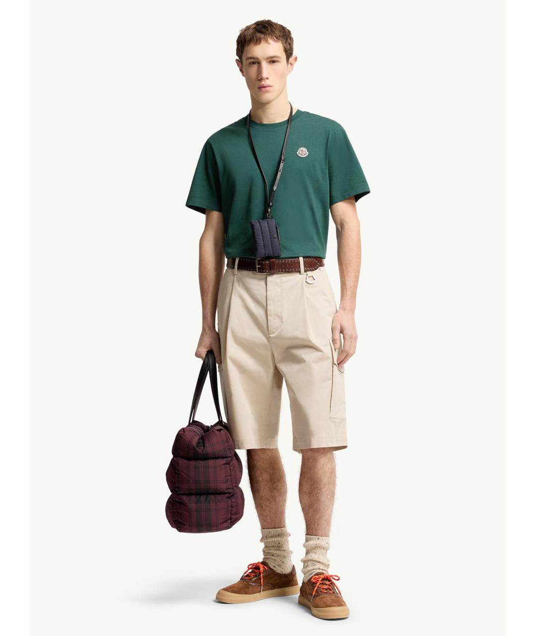 MONCLER Мульти хлопковая футболка, фото 2