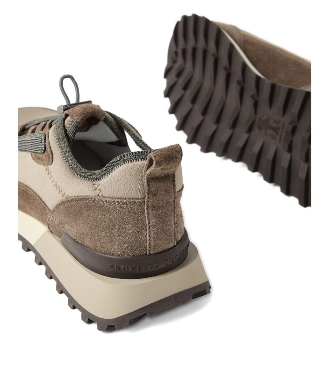 BRUNELLO CUCINELLI Коричневые кроссовки, фото 2