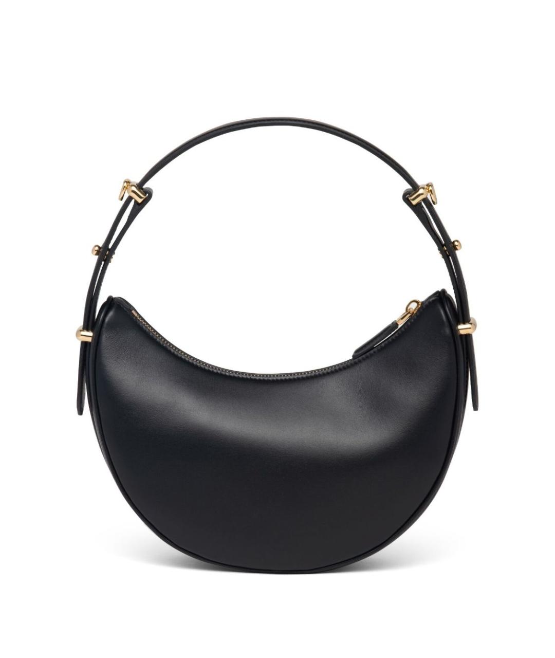 PRADA Черная кожаная сумка с короткими ручками, фото 2