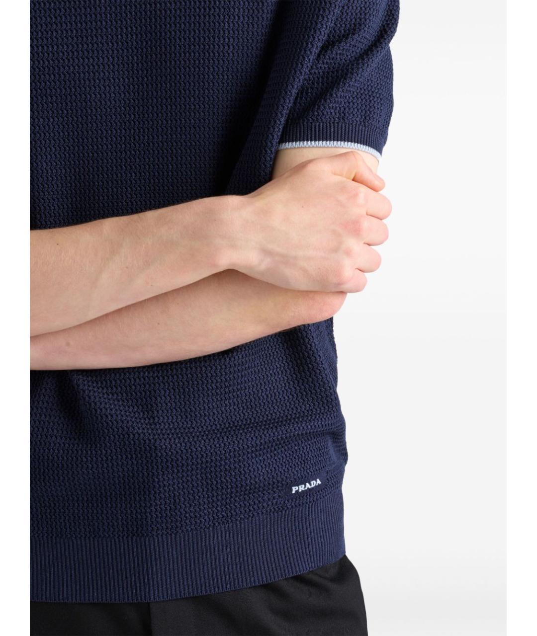 PRADA Синий джемпер / свитер, фото 4