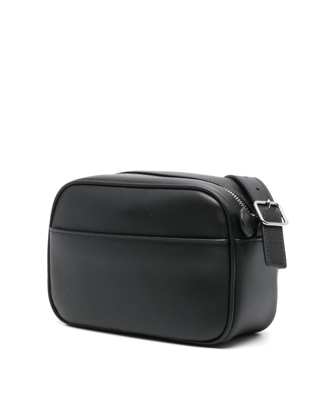COURREGES Черная кожаная сумка через плечо, фото 4