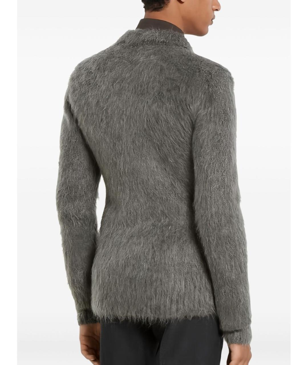 GUCCI Серый полиамидовый кардиган, фото 2
