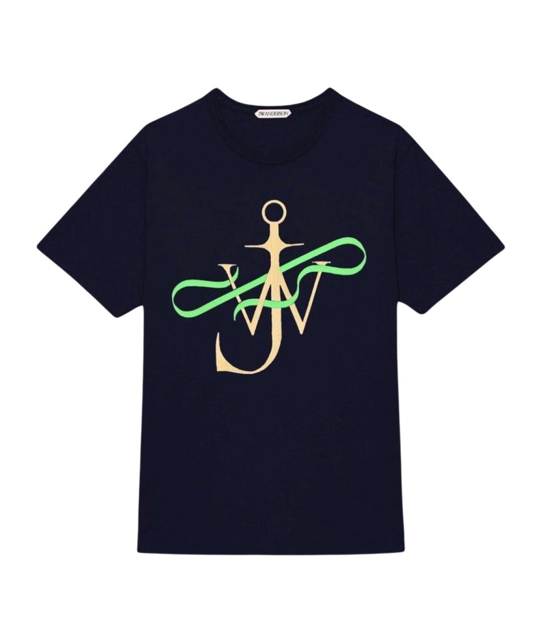 J.W.ANDERSON Черная хлопковая футболка, фото 1