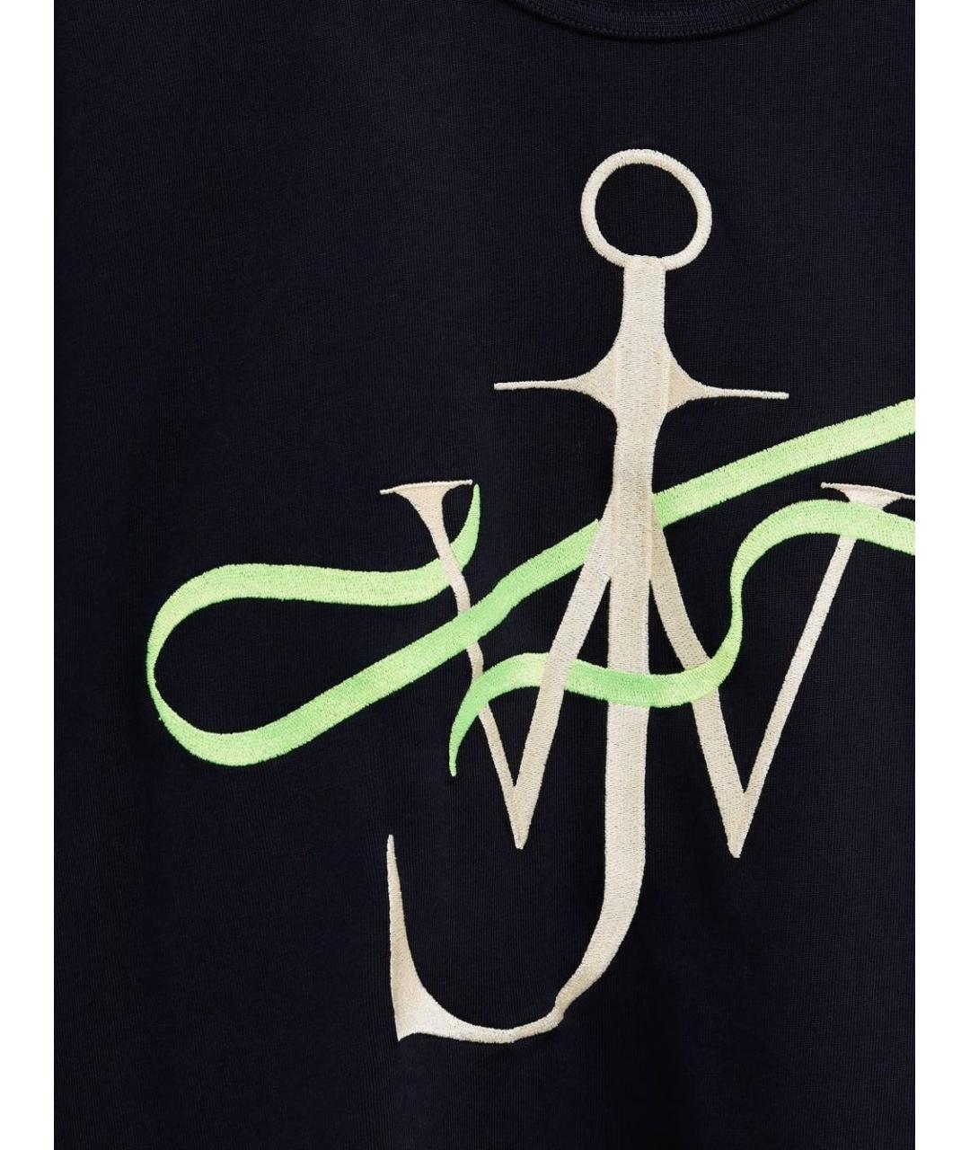 J.W.ANDERSON Черная хлопковая футболка, фото 3