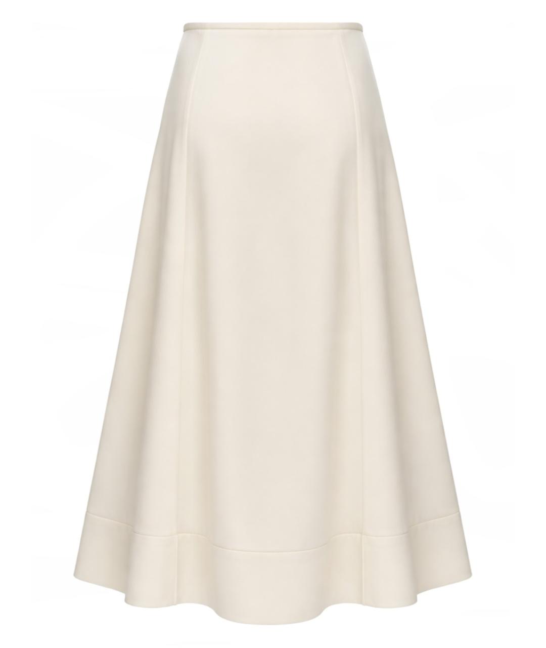 JIL SANDER Белая юбка миди, фото 1