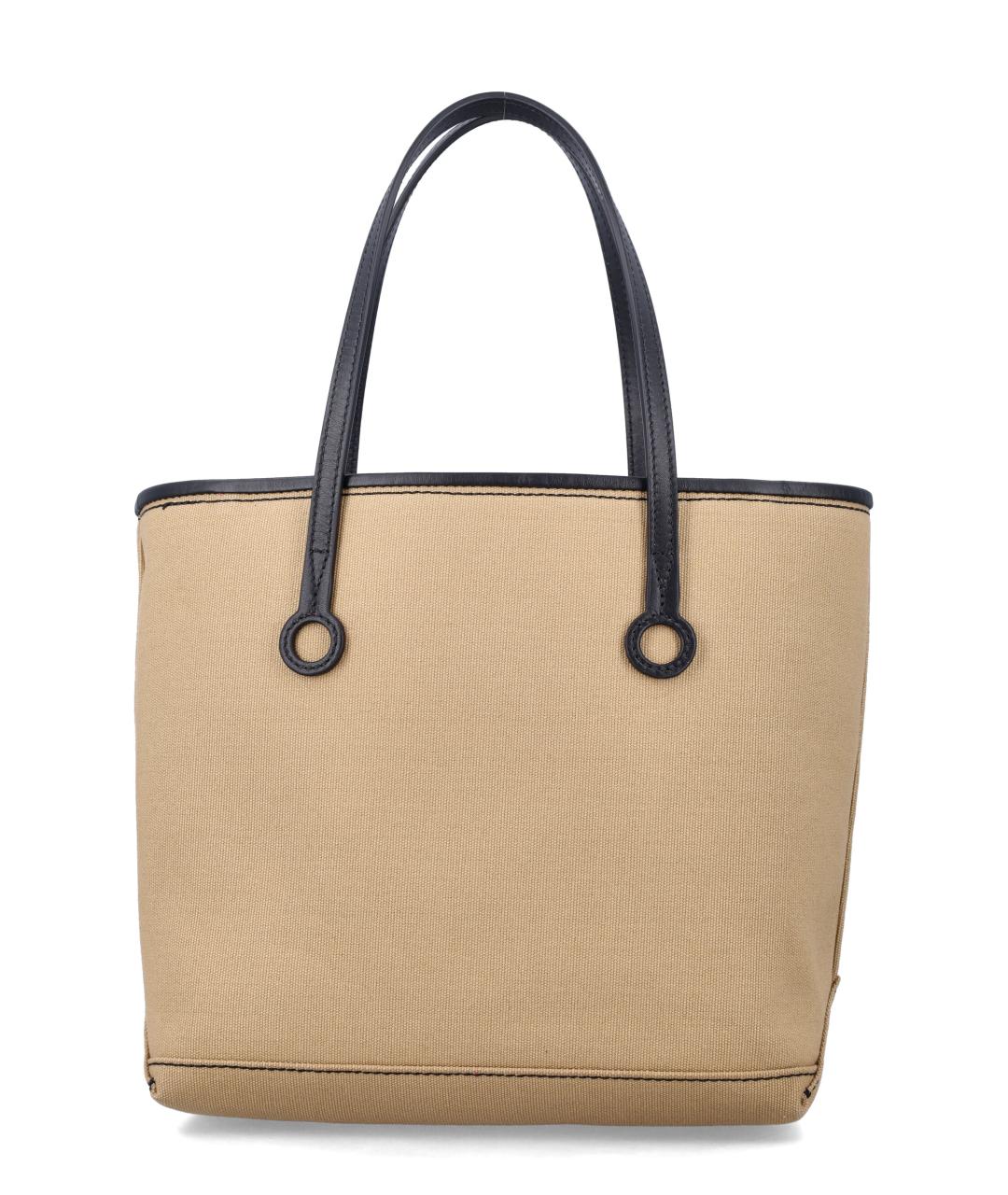 J.W.ANDERSON Бежевая хлопковая сумка тоут, фото 3