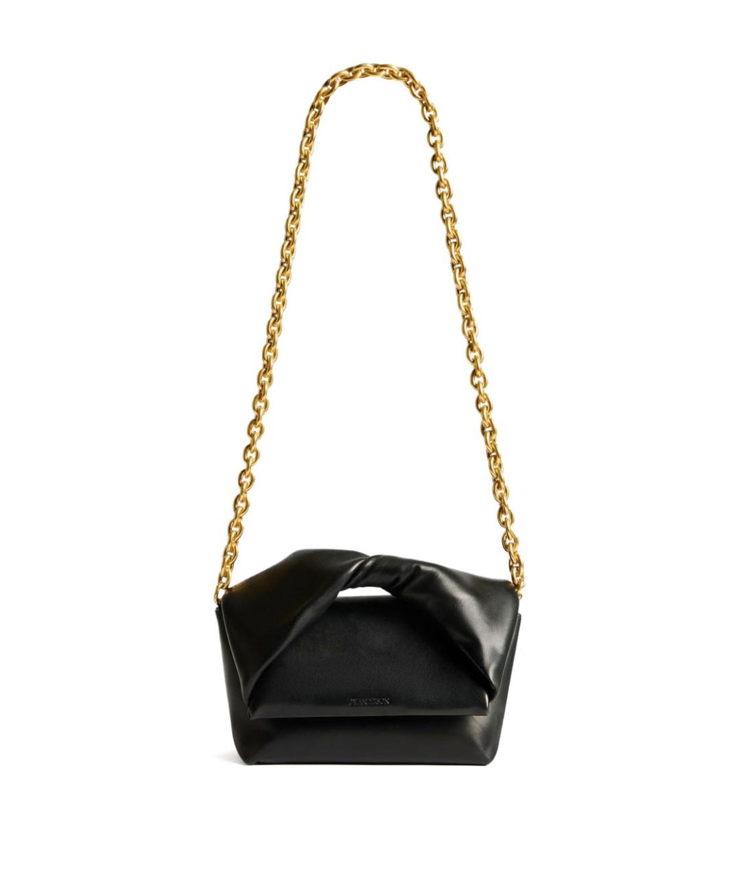 J.W.ANDERSON Черная кожаная сумка с короткими ручками, фото 3