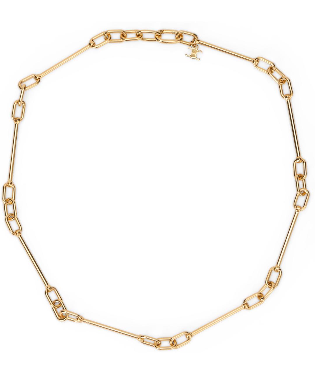 CELINE Золотая металлическая цепочка, фото 2