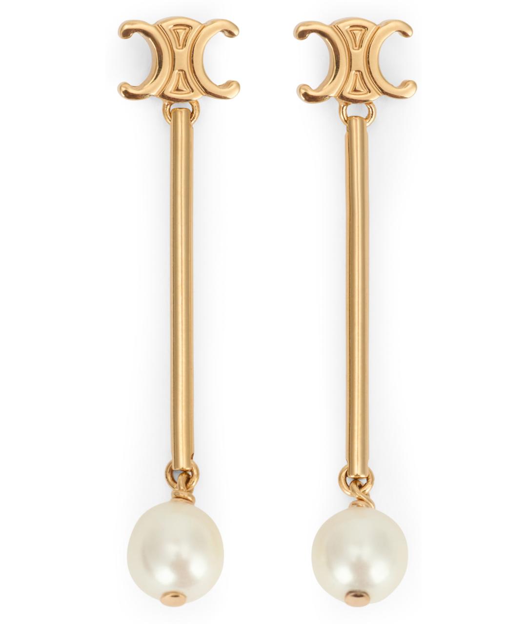 CELINE Золотые серьги, фото 1