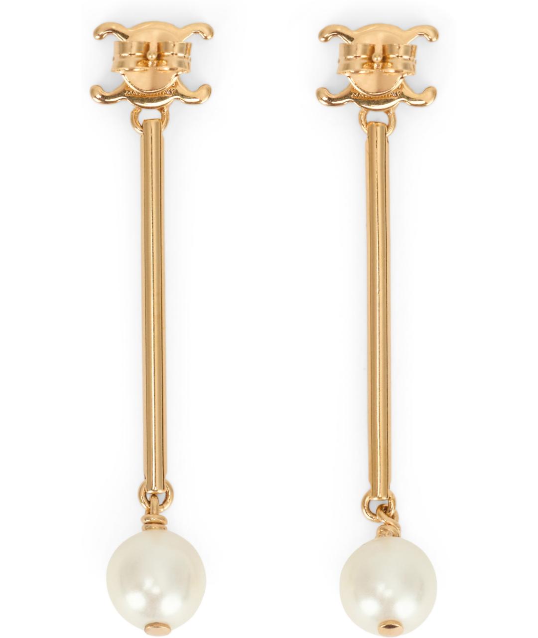 CELINE Золотые серьги, фото 2