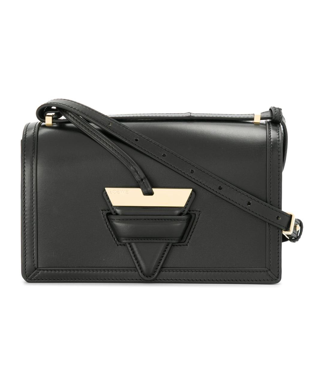 LOEWE Черная кожаная сумка через плечо, фото 1