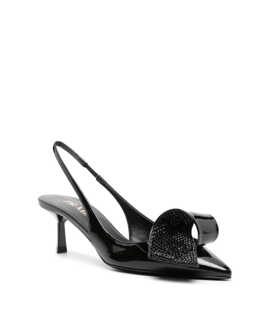 PRADA Черные кожаные туфли, фото 2
