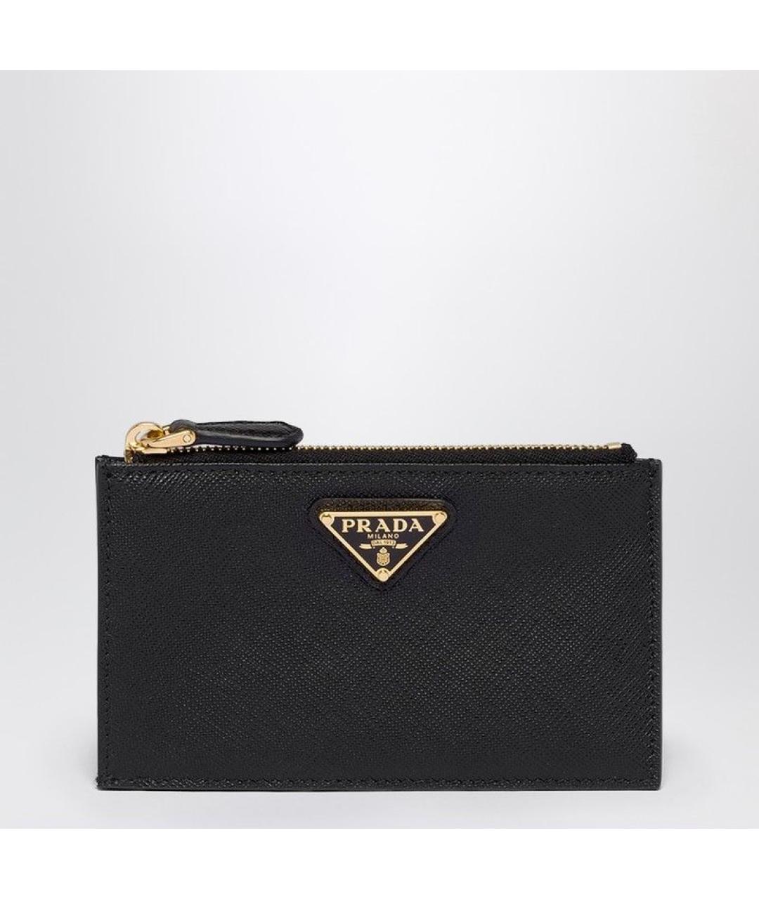 PRADA Черный кожаный кардхолдер, фото 2