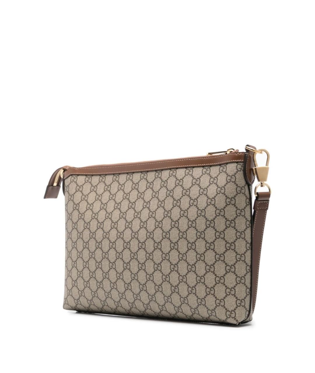 GUCCI Бежевая тканевая сумка на плечо, фото 5