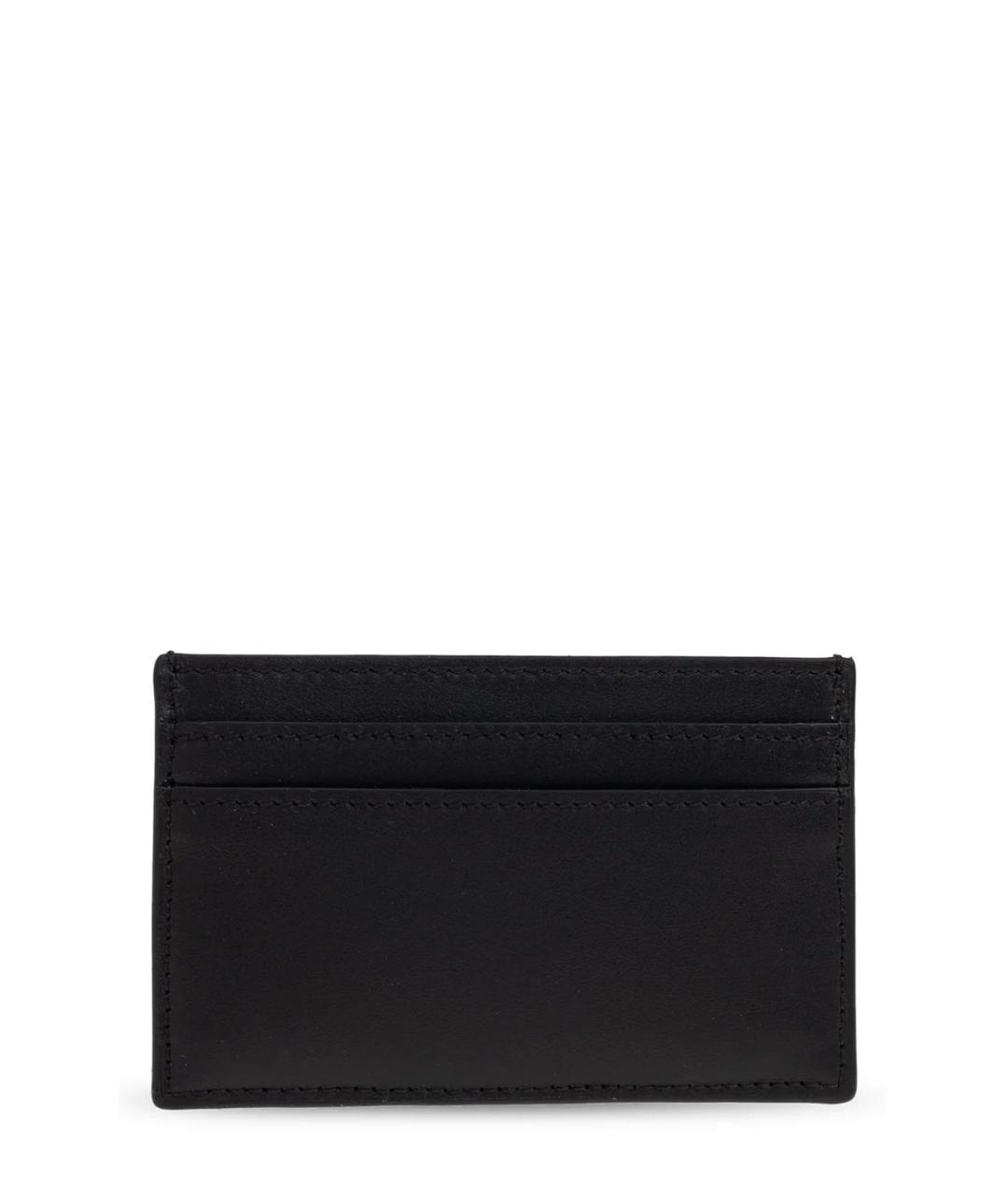 ALEXANDER MCQUEEN Черный кожаный кардхолдер, фото 2