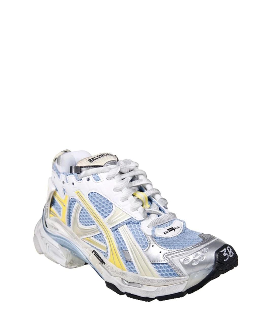 BALENCIAGA Белые синтетические кроссовки, фото 2