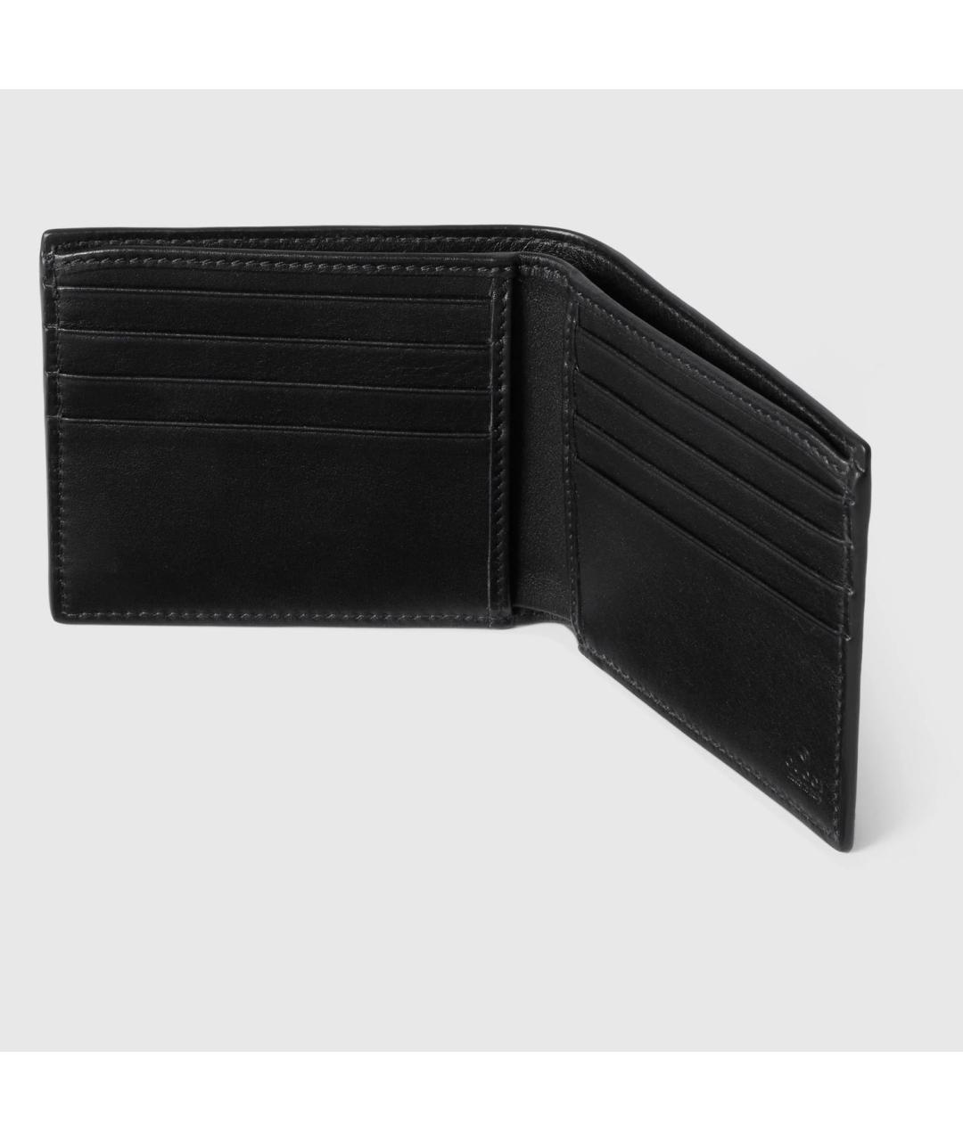 GUCCI Черный кожаный кошелек, фото 4