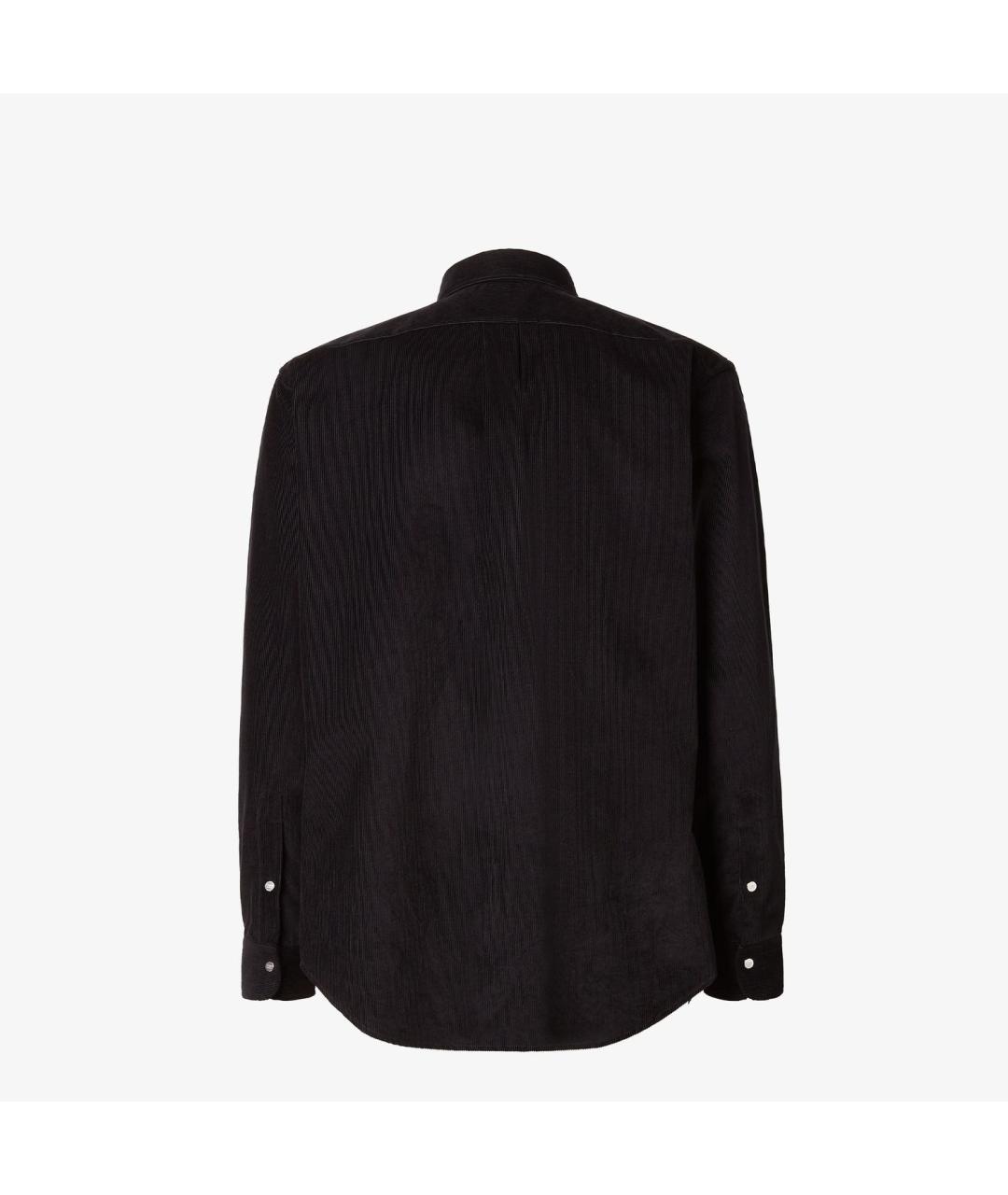 FENDI Черная хлопковая кэжуал рубашка, фото 2