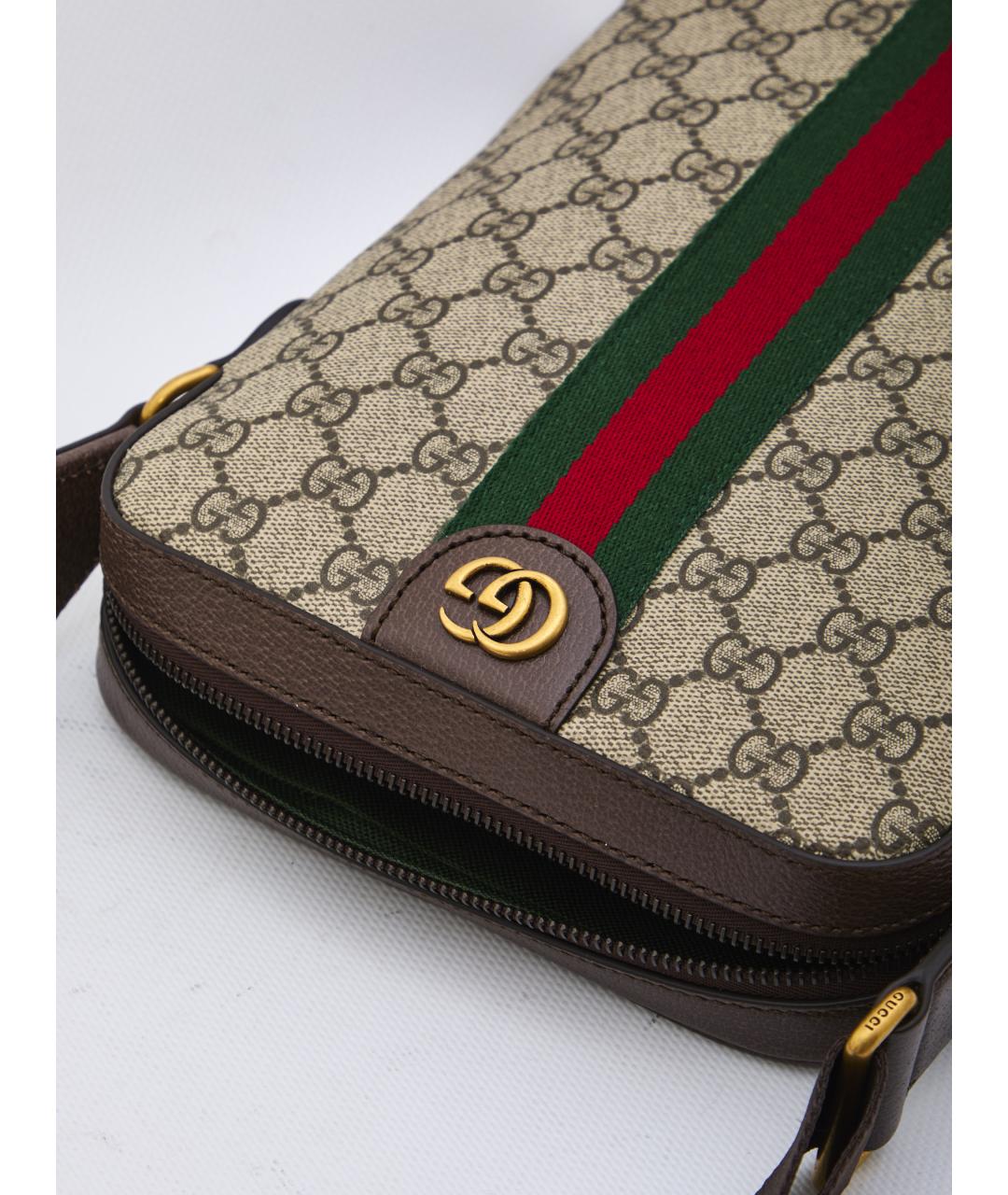 GUCCI Коричневая сумка на плечо, фото 4
