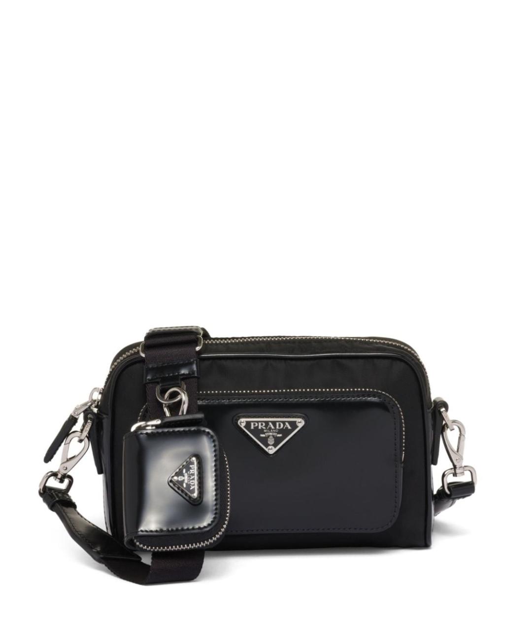 PRADA Черная синтетическая сумка на плечо, фото 3