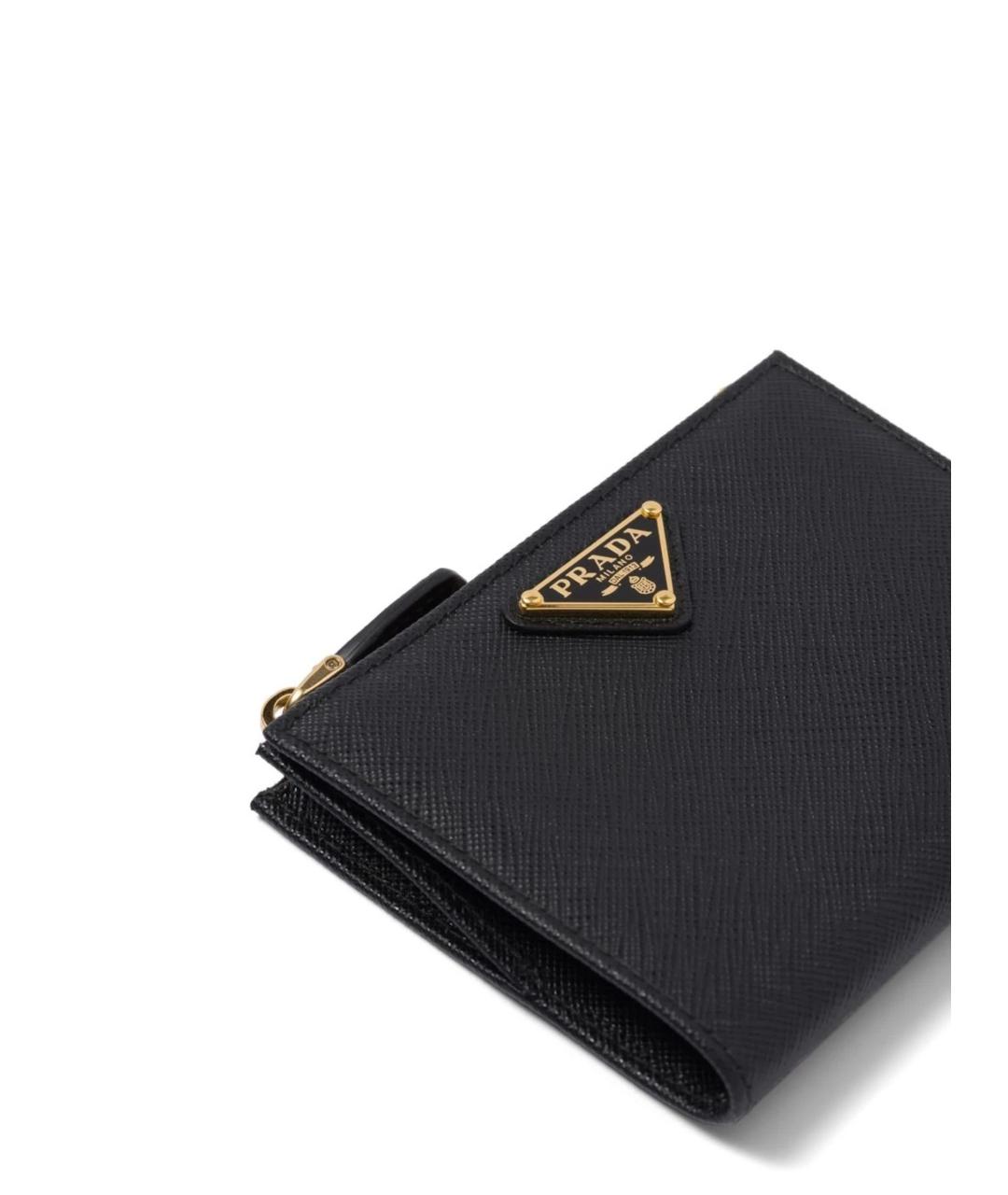 PRADA Черный кожаный кошелек, фото 2