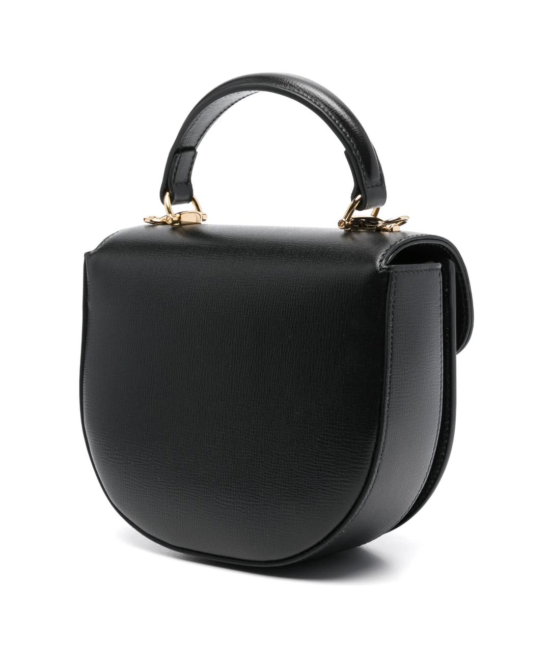 GUCCI Черная кожаная сумка с короткими ручками, фото 3