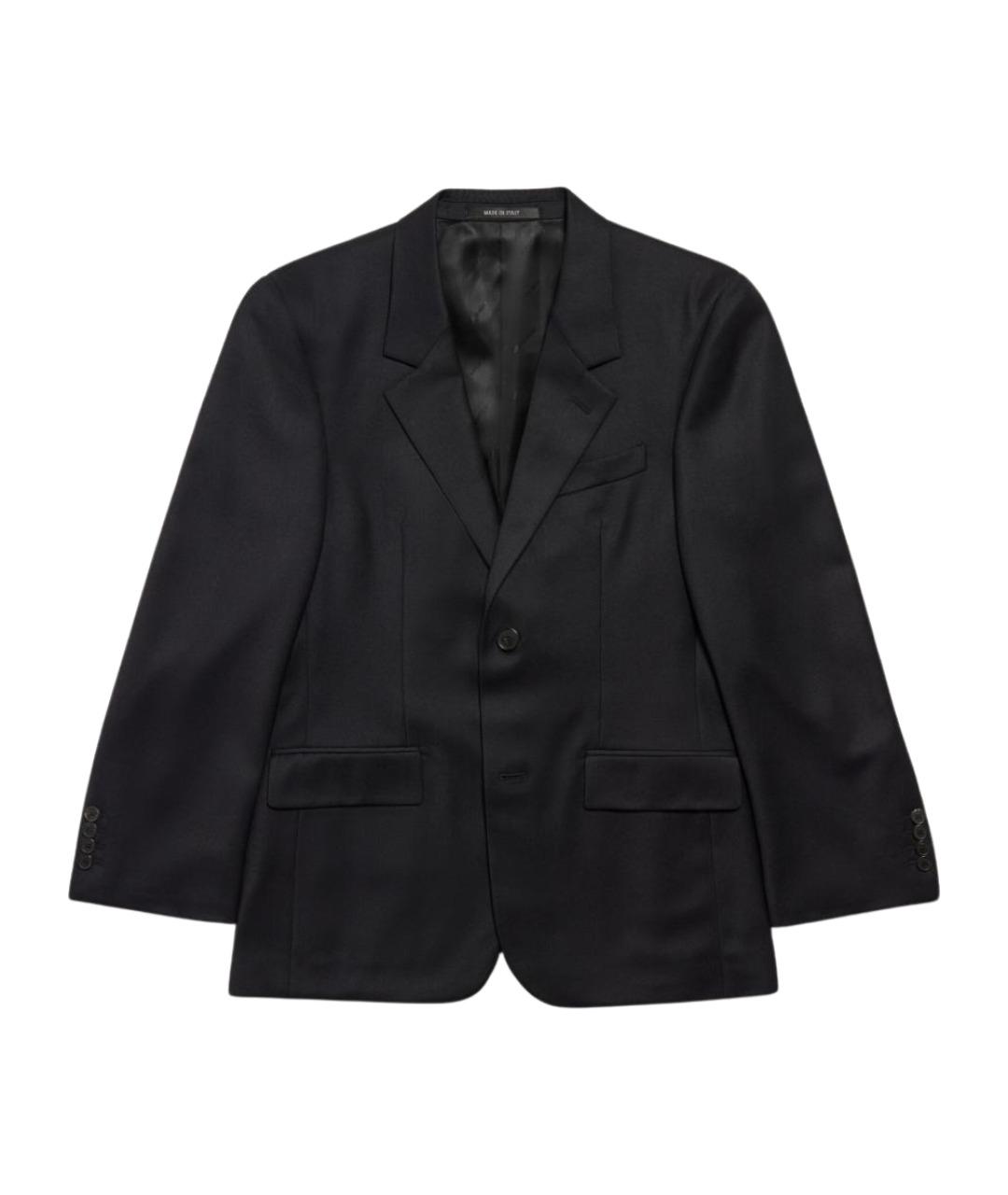 BALENCIAGA Черный шерстяной жакет/пиджак, фото 1