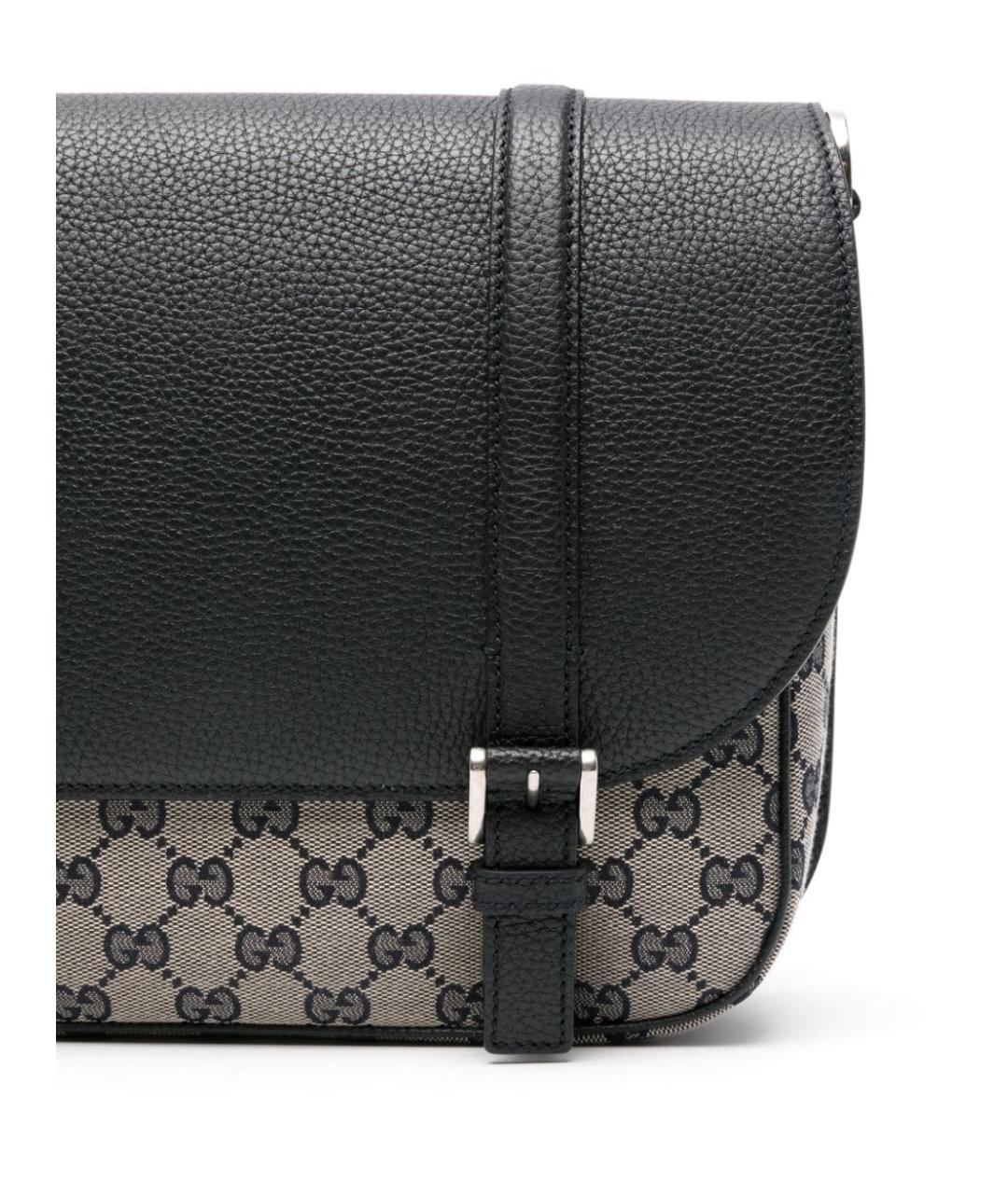 GUCCI Черная сумка на плечо из искусственной кожи, фото 2