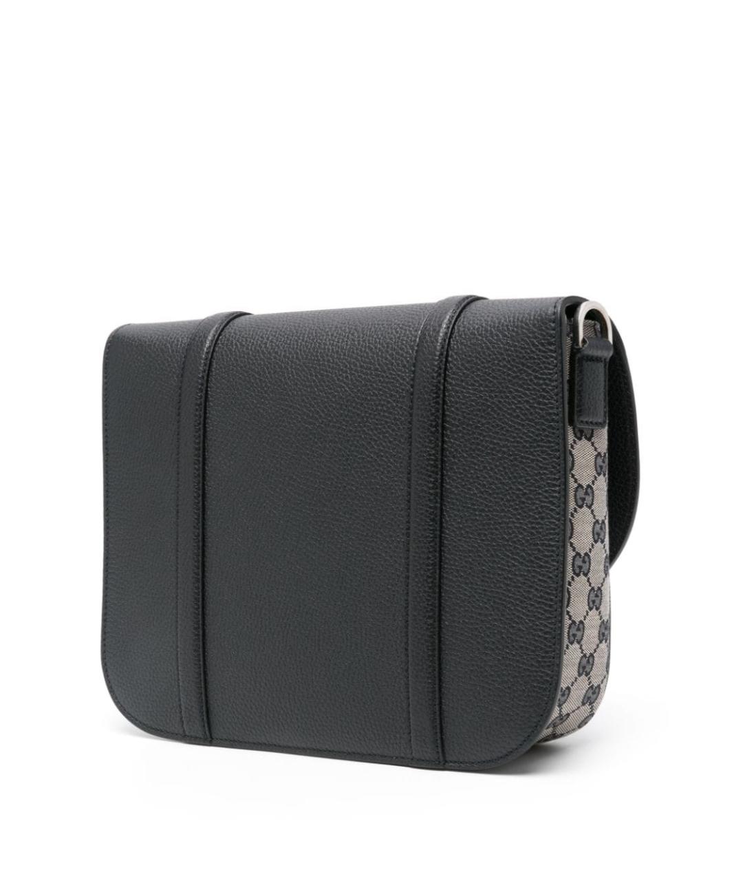 GUCCI Черная сумка на плечо из искусственной кожи, фото 3