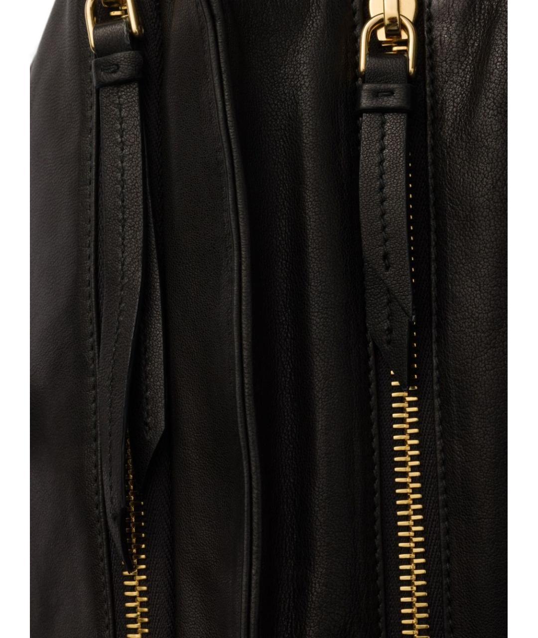 PRADA Черная кожаная сумка через плечо, фото 3