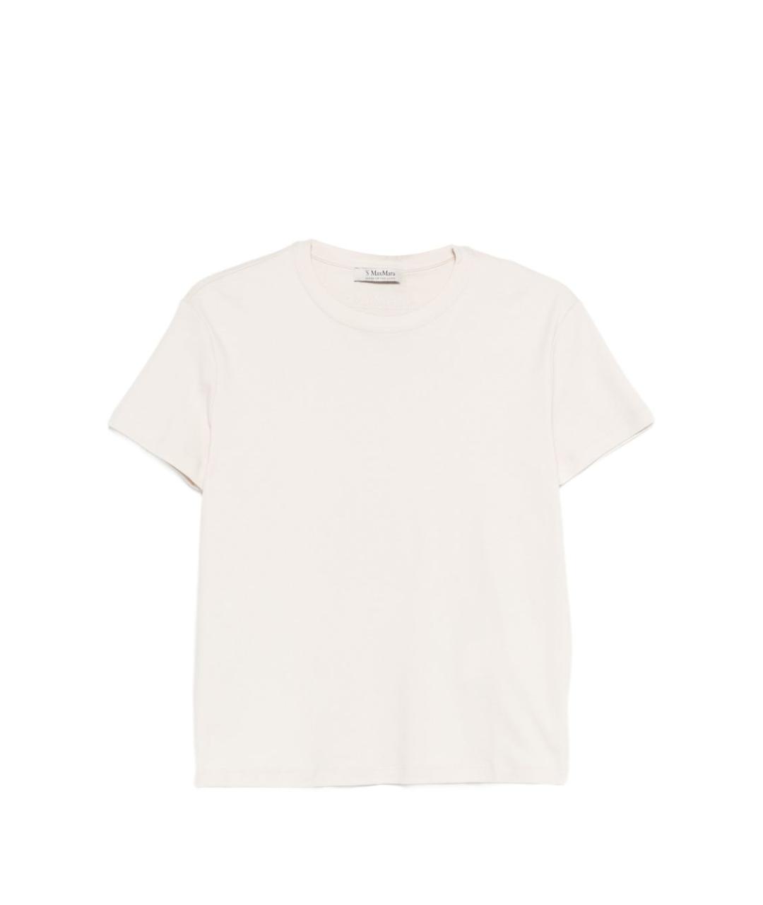'S MAX MARA Белая хлопковая футболка, фото 1