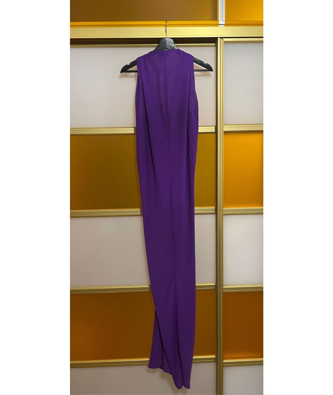 LANVIN Фиолетовое полиэстеровое вечернее платье, фото 2